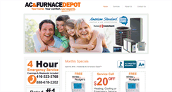 Desktop Screenshot of acandfurnacedepot.com